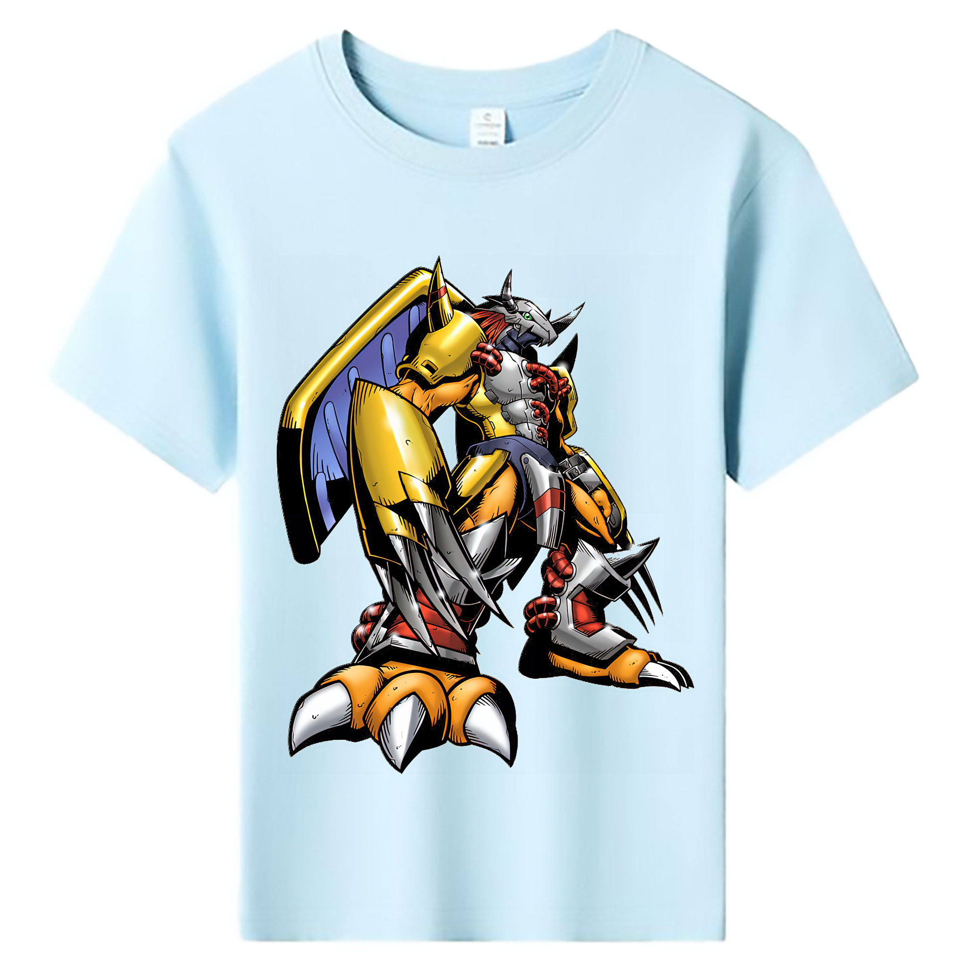 （画像用） Digimon デジタルモンスター/デジモン 綿100％キッズTシャツ（フロントプリント）